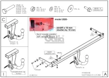 Vonóhorog Hyundai i30 3/5dv. 18-20, vízszintesen