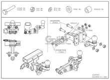 adapter címről fix (I) /vízszintesen (C) rendszer -> csavarral rögzített