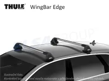 Tetőcsomagtartó Audi A7 Sportback 18- WingBar Edge, Thule
