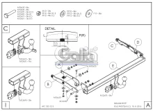 Vonóhorog Nissan Note 13-, fix XX