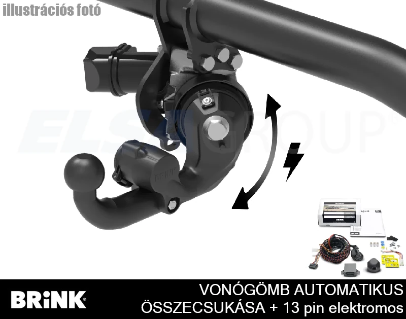 Vonóhorog Opel Grandland (X) 2024- , el. sklopné vč. 13pin EP, BRINK