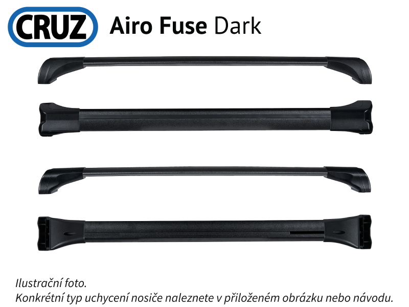 Tetőcsomagtartó Bestune T77 20-, CRUZ Airo Fuse Dark