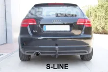 Vonóhorog AUDI A3 2013-2016, függőleges