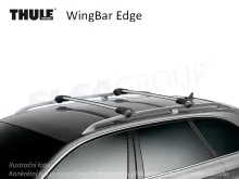 Tetőcsomagtartó BMW X5 00-06 WingBar Edge, Thule