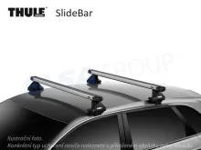 Tetőcsomagtartó Audi A5 Sportback 5dv. 09-17 SlideBar, Thule Tetőcsomagtartó Audi A5 Sportback 5dv. 09-17 SlideBar, Thule