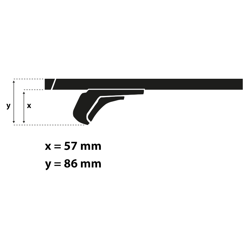 Střešní nosič MG HS 18- G3 Clop 127 cm