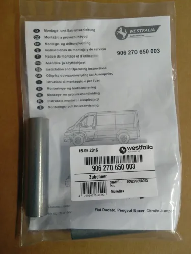 Lökhárító megerősítés Fiat Ducato, Peugeot Boxer, Citroën Jumper