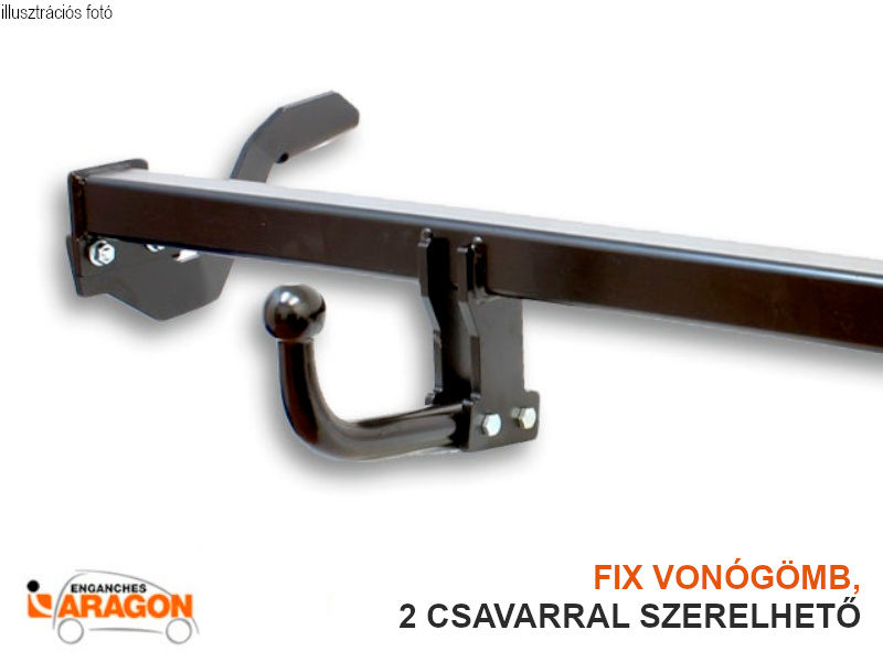 Vonóhorog Renault Megane kombi 1999-2003 (I), 2 cs. rögzítve, Aragon