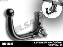 Vonóhorog Seat Leon HB 2012-2014/05, függőleges, BRINK