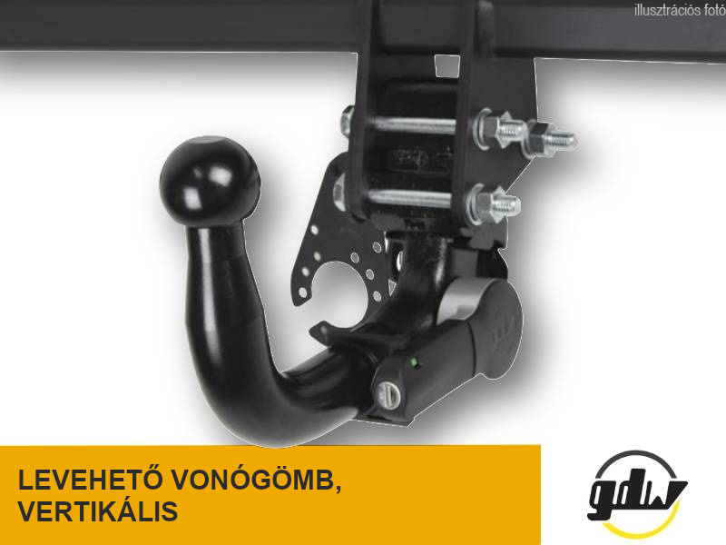 Vonóhorog Mitsubishi ASX 2024/07- , függőleges, GDW (D2537T60.Mi3)