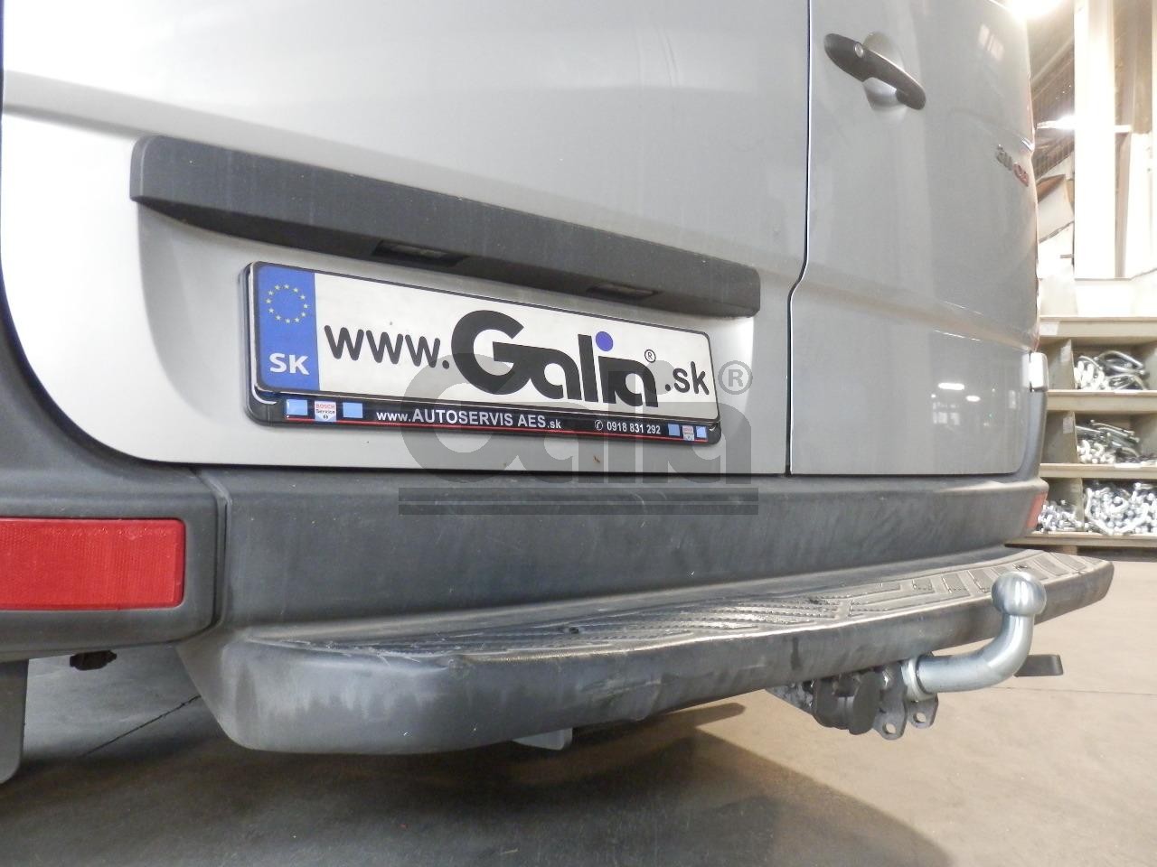 Vonóhorog Mercedes Benz Sprinter II skříň 3,0t / 3,5t / 4,6t (MWB+LWB+XL) 2006-2018, bajonett, Galia
