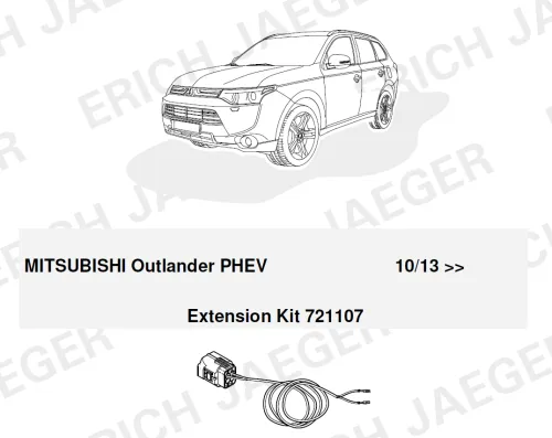 Bővítő készlet EP Mitsubishi Outlander PHEV 10.13>