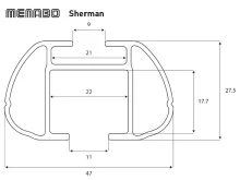 Tetőcsomagtartó Daewoo Matiz 09/98- HB, Typ M100/M150, Menabo Sherman (5)