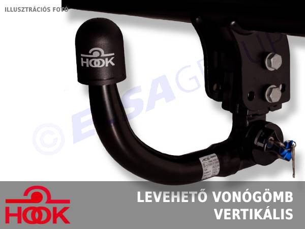 Vonóhorog Mercedes Benz C kombi 2007-2014 (S204), Függőleges, HOOK