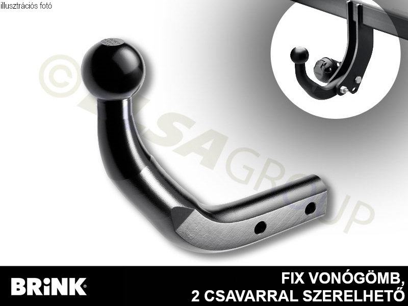 Vonóhorog Mazda 3 HB (BM) 13-19, fix