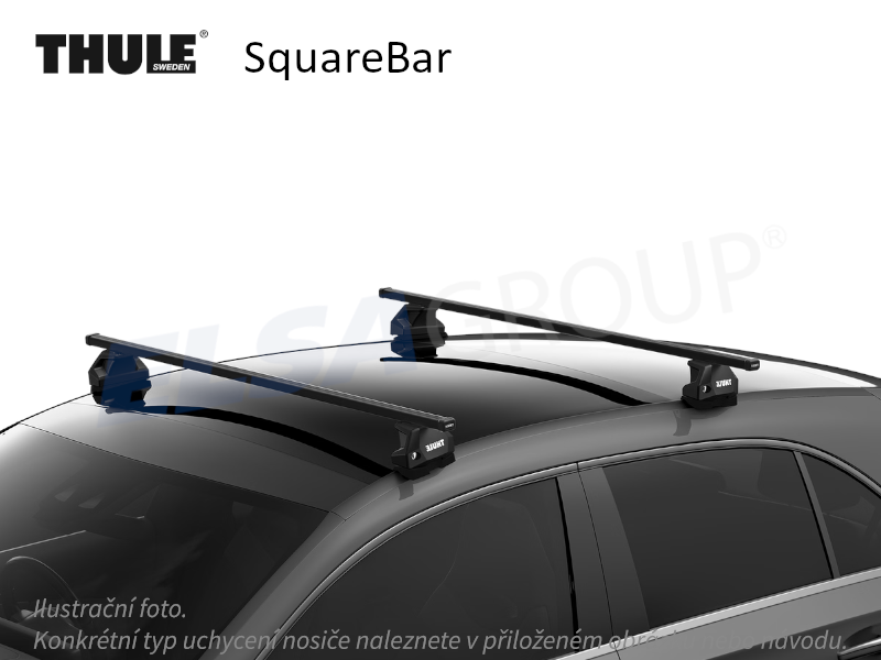 Tetőcsomagtartó Mitsubishi ASX 10- SquareBar, Thule