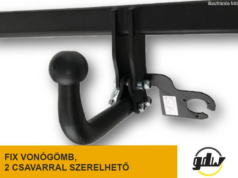 Vonóhorog KGM Actyon 2024- , 2 cs. rögzítve, GDW