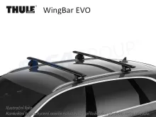 Tetőcsomagtartó Audi Q5 16- WingBar EVO, Thule