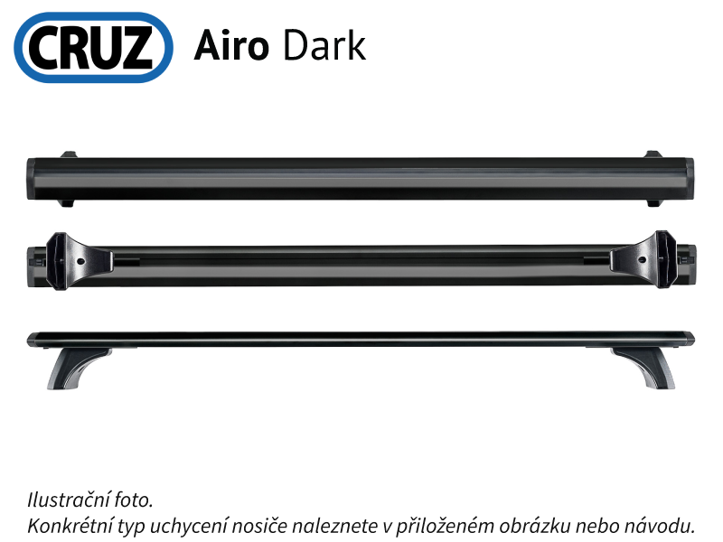 Tetőcsomagtartó BMW X5 5dv.13-18 (integrált merevítőelemek), CRUZ Airo Dark