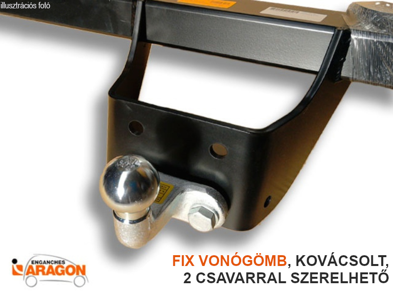 Vonóhorog Opel Vivaro 2014-2019 , talpas gömb 2 cs., Aragon